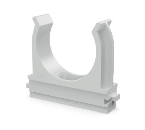 Крепеж-клипса для труб Полистирол д40 (10шт/300шт уп/кор)  PR.02740м  Промрукав