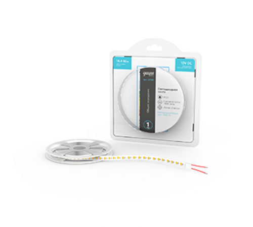 Лента светодиодная Basic LED 2835/120 12V 14,4W/m 1400lm/m 4000K 8mm IP20 2m 1/100  BT081  Gauss