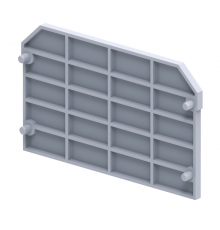 Крышка концевая для клеммы проходной OptiClip EPCMC2-2-QUATTRO-серый  289807  КЭАЗ
