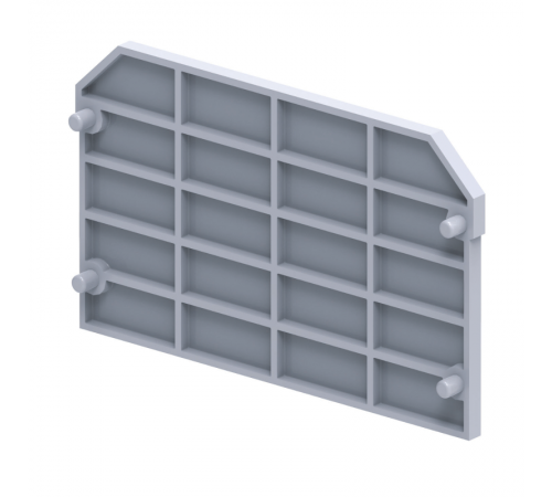 Крышка концевая для клеммы проходной OptiClip EPCMC2-2-QUATTRO-серый  289807  КЭАЗ