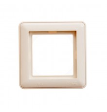 W59 Aqua Слоновая кость Рамка 1-ая IP44  KD-1B-28  SE