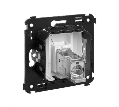 Компьютерная розетка RJ-45 в стену, кат.5e одинарнаяэкранированная,"Avanti", "Белое облако"  4400363  DKC