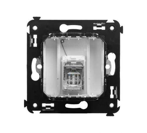 Компьютерная розетка RJ-45 в стену, кат.5e одинарнаяэкранированная,"Avanti", "Белое облако"  4400363  DKC