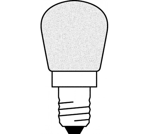 Лампа накаливания ЛОН трубчатая d26мм E14 25Вт 230В матовая для холодильников SPC.T26/57 FR 230V E14 FS1  4050300323596  Osram