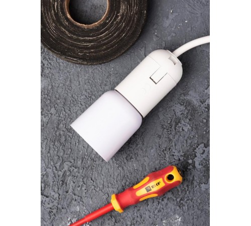 Переходник Е27-Е40 белый PROxima  AD-E27-E40-w  EKF