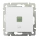 Valena Белый Выключатель без фиксации с подсветкой с символом звонка 10A 250В  774215  Legrand