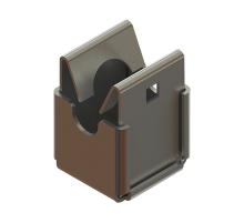 Держатель для прутка D8 мм "Быстрый монтаж" INOX304  DBM-D8 INOX304  КМ - профиль