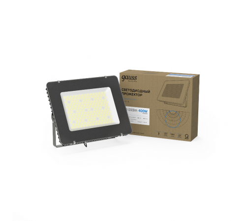Прожектор светодиодный Qplus 400W 48000lm 6500K 175-265V IP65 графитовый линзованный 40°  690511400L  Gauss