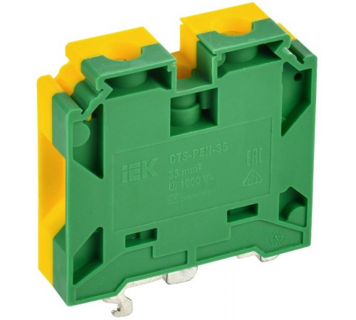 Колодка клеммная CTS-PEN земля монтаж неск. напр. 35мм2  YCT11-02-K52-035  IEK