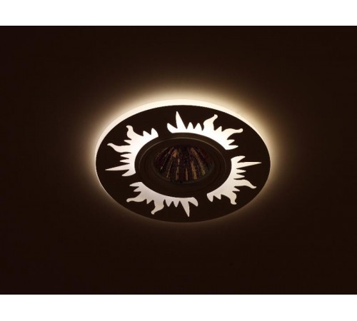 Светильник светодиодный DK LD30 WH /1 декор cо светодиодной подсветкой MR16 220V max 11W белый  Б0046910  ЭРА