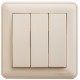 W59 Слоновая кость Выключатель 3-клавишный, 10АХ (в сборе)  VS0510-351-28  SE