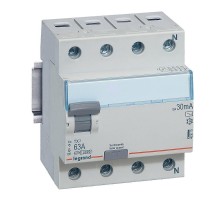 Выключатель дифференциальный (УЗО) TX3 4п 25А 30мА тип AC  403008  Legrand
