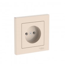 AtlasDesign Бежевый Розетка без заземления, 16А, (в сборе с рамкой), быстрозажимные клеммы  ATN000240S  SE
