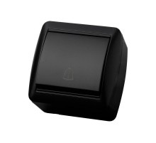 Кнопка звонковая открытой установки IP44 6А графит "Селигер"  SQ1818-0316  TDM