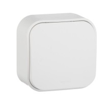 Quteo Белый Кнопка 1-клавишная 6А  782205  Legrand
