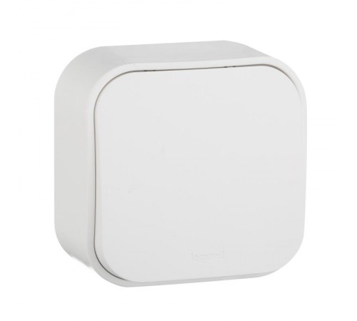 Quteo Белый Кнопка 1-клавишная 6А  782205  Legrand