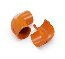 Соединитель угловой разборный оранжевый d25 мм (30шт/480шт уп/кор)  PR13.1207  Промрукав