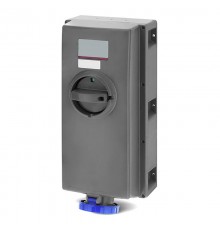 Розетка настенная с мех-ой блокировкой, автоматическим выключателем с теплоэлектромагнитным расцепителем и боковым распо  DIS50312583M  DKC