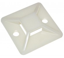 Площадка самоклеящаяся 40х40 белая под хомуты (100шт)   UHP30-40-100  IEK