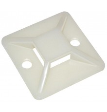 Площадка самоклеящаяся 40х40 белая под хомуты (100шт)   UHP30-40-100  IEK