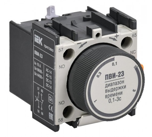Приставка ПВИ-23 задержка на выкл. 0,1-3сек. 1з+1р   KPV20-11-3  IEK