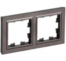 BRITE Рамка 2-ая IP44 РУ-2-БрТБ-44 темная бронза  BR-M22-44-K45  IEK