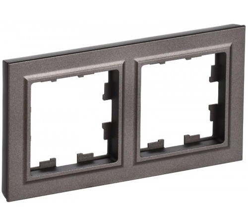 BRITE Рамка 2-ая IP44 РУ-2-БрТБ-44 темная бронза  BR-M22-44-K45  IEK