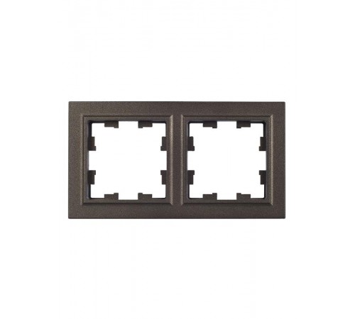 BRITE Рамка 2-ая РУ-2-БрТБ темная бронза  BR-M22-K45  IEK
