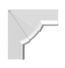 Угол внутренний 90х50 мм изменяемый (70-120 град.) цвет серый металлик  09551G  DKC