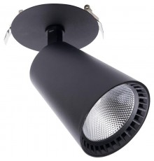 Светильник светодиодный встраиваемый AL181 20W 4000K черный  41004  Feron