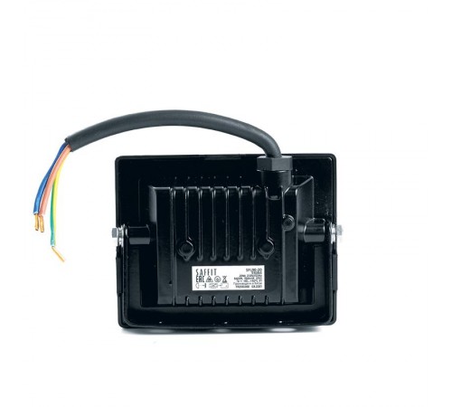 Прожектор светодиодный SFL90-20 2835SMD 20W 6400K AC220V/50Hz IP65, черный в компактном корпусе 126*27*85мм  55064  SAFFIT