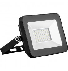 Прожектор светодиодный SFL90-20 2835SMD 20W 6400K AC220V/50Hz IP65, черный в компактном корпусе 126*27*85мм  55064  SAFFIT