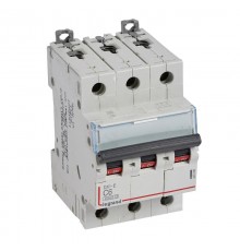 Выключатель автоматический трехполюсный DX3-E 6000 6А C 6кА  407288  Legrand
