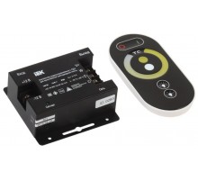 Контроллер с ПДУ радио (черный) W-WW 2 канала 144Вт 12В 6А  LSC1-W-WW-144-RF-20-12-B  IEK