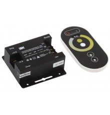 Контроллер с ПДУ радио (черный) W-WW 2 канала 144Вт 12В 6А  LSC1-W-WW-144-RF-20-12-B  IEK