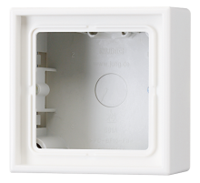 Рамка для вертикальной и горизонтальной установки, 1 пост, накладной монтаж; дюропласт; белый; LS990  LS581AWW  Jung