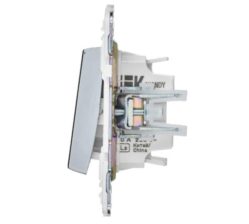 SKANDY Выключатель 1-клавишный перекрестный 10А SK-V03N никель  SK-V13-0-10-K50  IEK