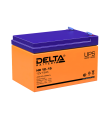Акумуляторная батарея UPS серии HR 12-15 12В/15Ач  HR 12-15  DELTA
