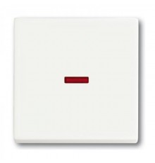 Клавиша для мех. 1-клавишного выкл./перекл./кнопки с красной линзой, серия solo/future, цвет davos/альп. белый  1751-0-3091   2CKA001751A3091  ABB