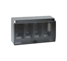 Simon CIMA 500 Бокс на 4 модуля 500CIMA с крышкой, наружный монтаж, 164х100х284мм, алюминий  51040004-033  Simon