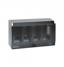 Simon CIMA 500 Бокс на 4 модуля 500CIMA с крышкой, наружный монтаж, 164х100х284мм, алюминий  51040004-033  Simon