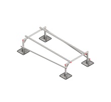 Опорная конструкция для установки оборудования TECHNORAPTOR STEELFOOT 1000х2000 тип 1 HD  KM-TR-STF-SSEI-1000-2000-1 HD  КМ - профиль