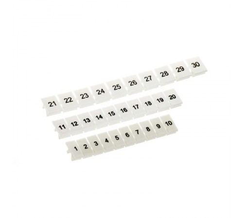Маркировка для клемм, ширина 5 мм, белая, без надписей  NUPUTUK-5  DKC (замена на NUTB1051N)