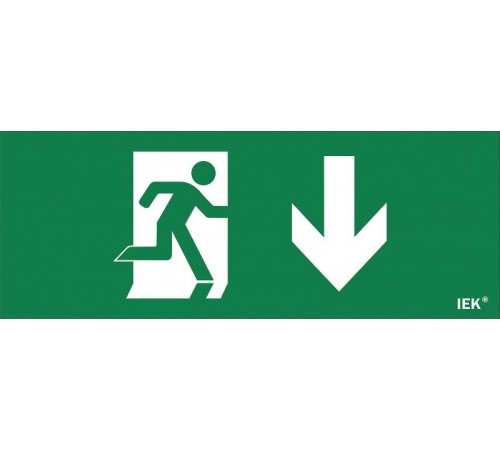 Пиктограмма (наклейка) "Фигура/стр. вниз" ДПА IP20/54  LPC10-1-24-09-FNIZ  IEK