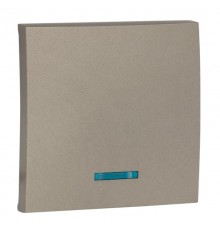 Валенсия лицевая панель выключателя 1-кл. с индикатором 10А кашемир EKF PROxima   ESV10-L-121-40   EKF