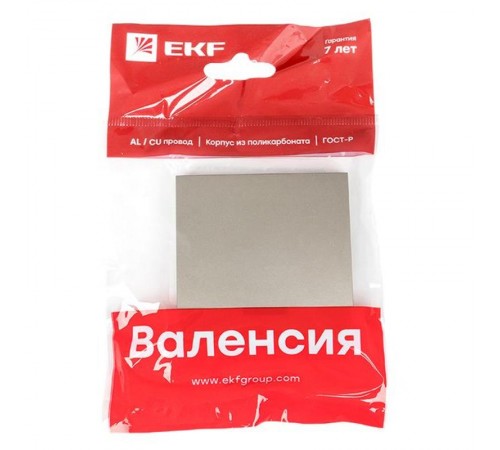 Валенсия лицевая панель выключателя 1-кл. с индикатором 10А кашемир EKF PROxima   ESV10-L-121-40   EKF