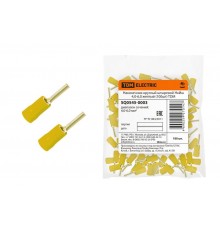 Наконечник круглый штыревой НкИш 4,0-6,0 желтый (100шт)  SQ0545-0003  TDM