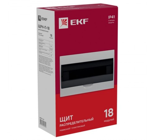 Щит распределительный навесной ЩРН-П-18 IP41 EKF PROxima  pb40-n-18  EKF