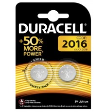 Батарейки Duracell DL/CR2016-2BL  Б0037271  Duracell