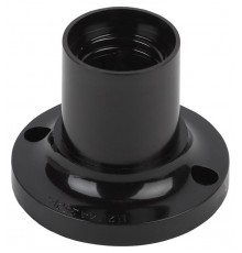 Патрон Е27 потолочный, бакелит, черный (x50)  Б0044083  ЭРА